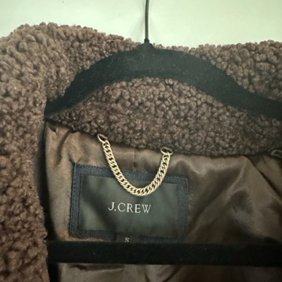NEW j crew teddy sherpa jacket size small - Picture 4 of 4